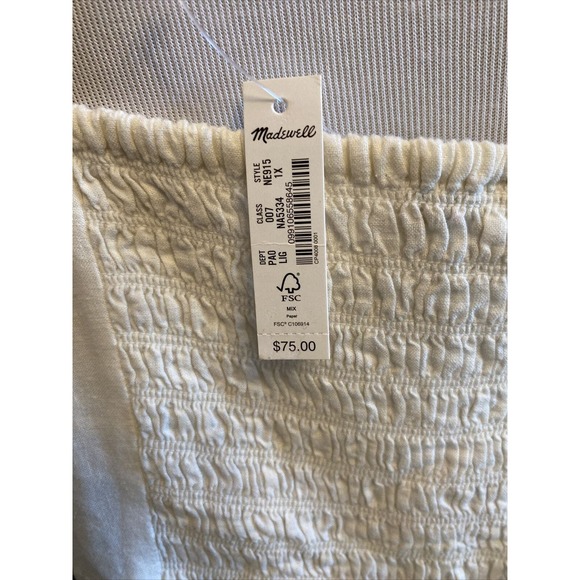 MADEWELL 1X Eyelet Plus Rosalie Tie Strap Tank Shirt XXL Womens New - Picture 4 of 9